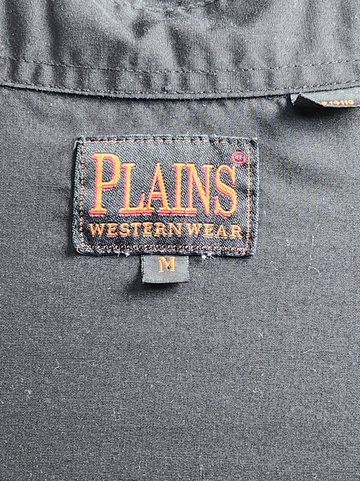 Plains Western Wear Vintage Medium Weight Pearl Snap Shirt
