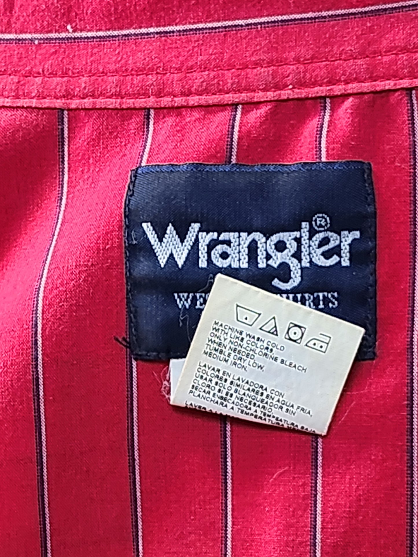 Vintage Wrangler Light Weight Striped Pearl Snap Shirt