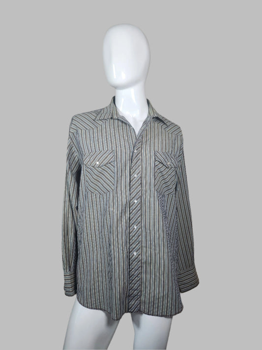 Wrangler Vintage Light Weight Pearl Snap Shirt