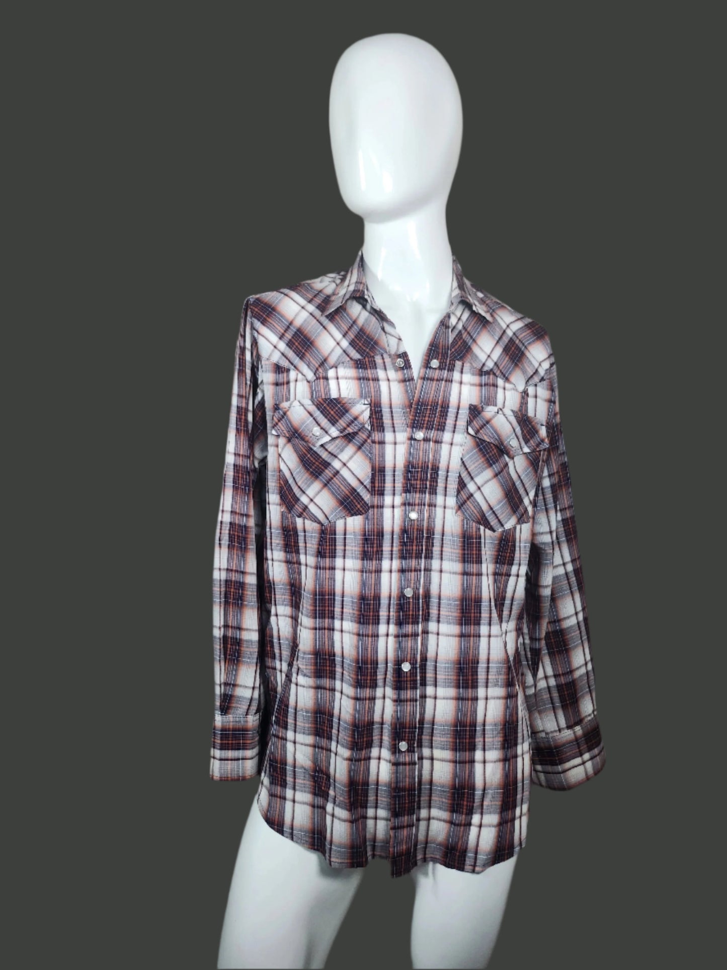 Rustic Ridge Vintage Light Weight Pearl Snap Shirt