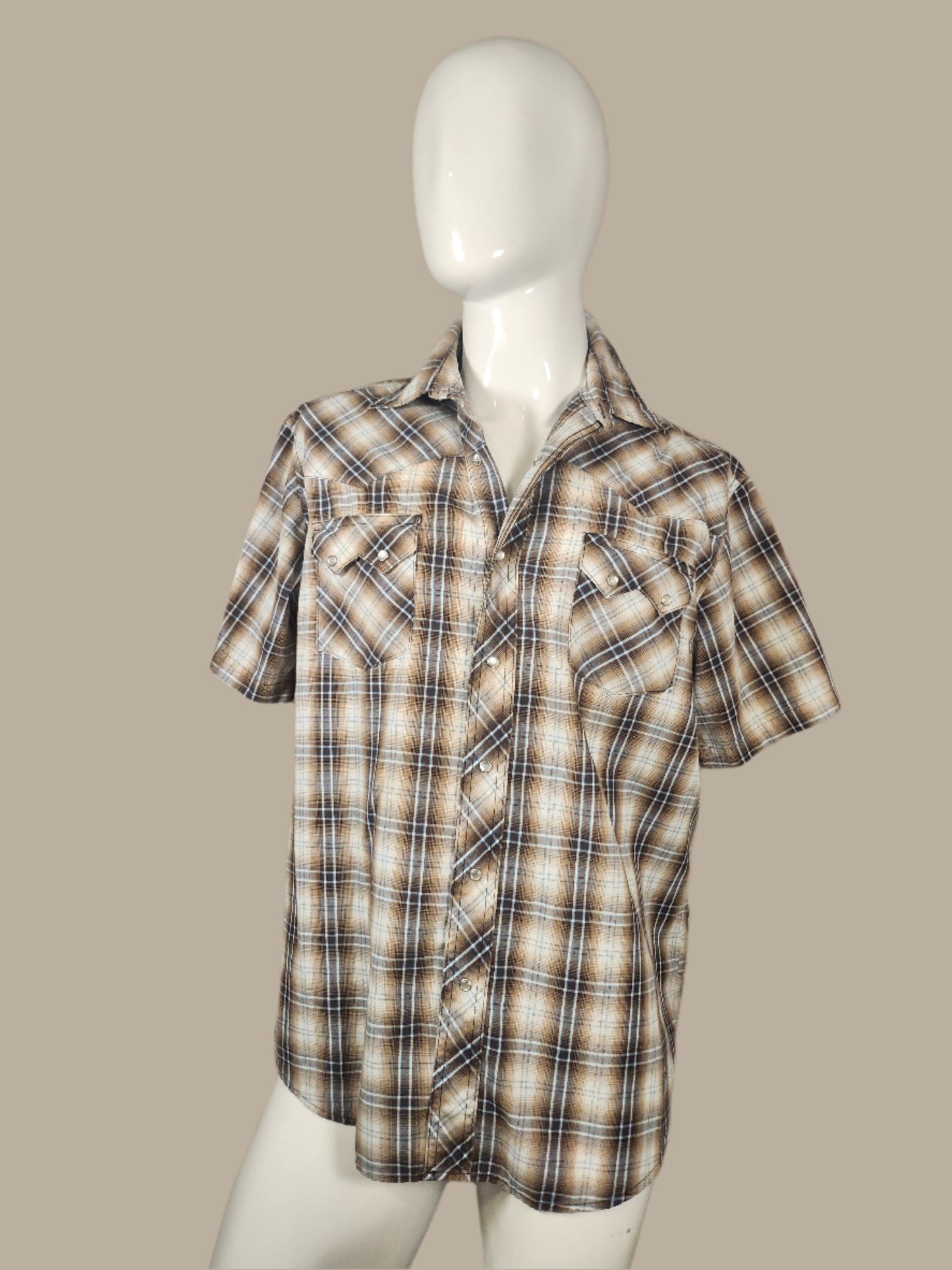 Wrangler Light Weight Pearl Snap Shirt