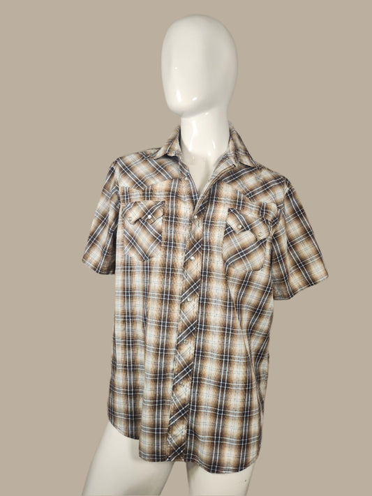 Wrangler Light Weight Pearl Snap Shirt