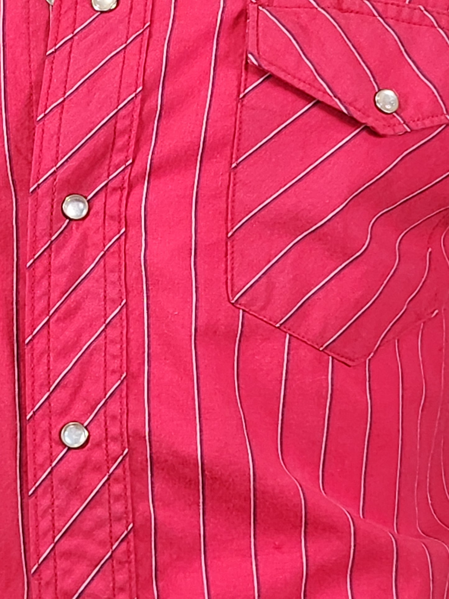 Vintage Wrangler Light Weight Striped Pearl Snap Shirt